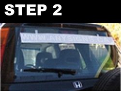 vinyl sticker application process step 2