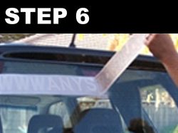 vinyl sticker application process step 6