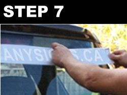 vinyl sticker application process step 7