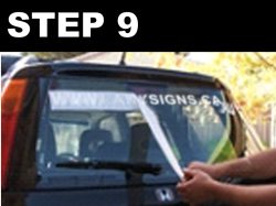 vinyl sticker application process step 9