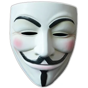 Guy Fawkes Mask V For Vendetta Anonymous Movements Activism And Rebellion Vinyl Sticker