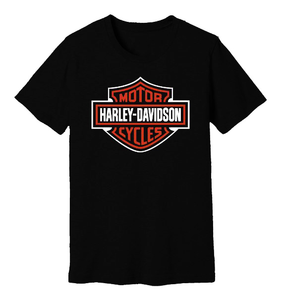 Q: Can you print black T-shirt with Harley Davidson logo? It’s one XL size.