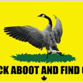 Canada Goose Gadsden Snake Flag Freedom Convoy Trucker Protest Vinyl Sticker / Vinyl Decal