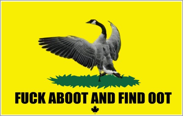Canada Goose Gadsden Snake Flag Freedom Convoy Trucker Protest Vinyl Sticker / Vinyl Decal