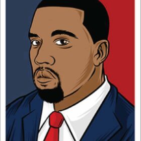 kanye West For President vinyl sticker