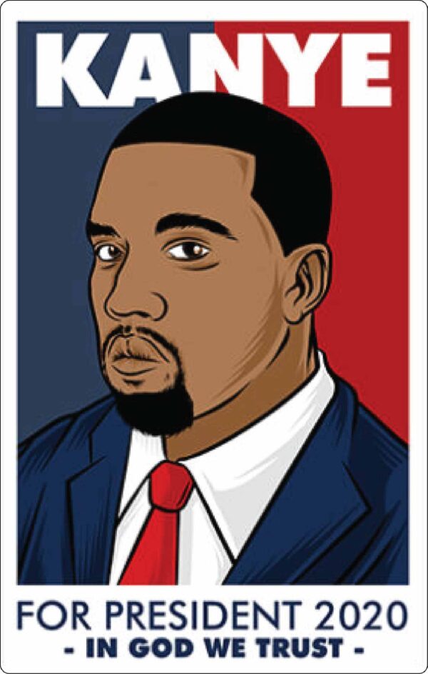 kanye West For President vinyl sticker