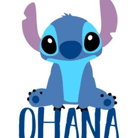 Lilo And Stitch Low Poly vinyl sticker