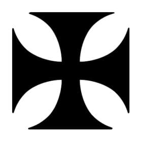 military Cross German Cutout Vinyl Decal