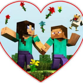 minecraft-steve-stevette-girlfriend-vinyl-sticker