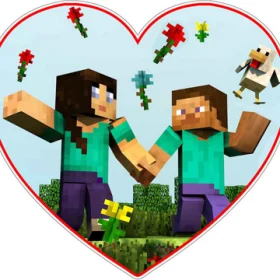 minecraft-steve-stevette-girlfriend-vinyl-sticker