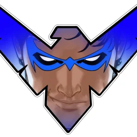 Nightwing Superhero Logo Eyes Vinyl Sticker