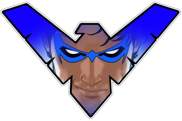 Nightwing Superhero Logo Eyes Vinyl Sticker