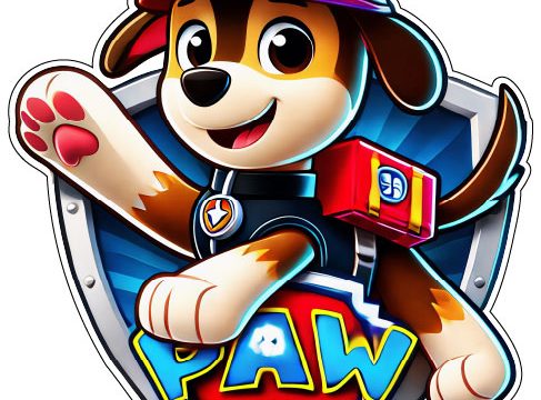 Paw Patrol Adventure Squad Cute Cartoon Heroes Kawaii Puppy Rescue Team Fun Animation Colorful Nostalgic Kids vinyl sticker