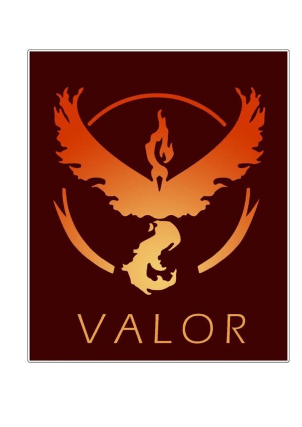 Pokemon Valor vinyl sticker