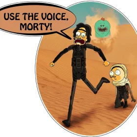 Rick and Morty Dune Crossover Vinyl Sticker