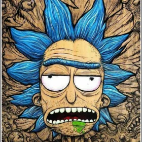 rick and morty rick face PROOF