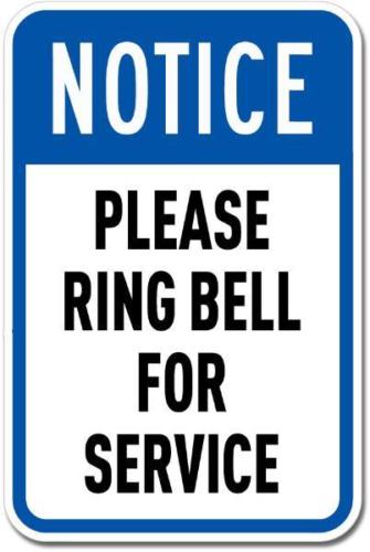 Please ring sale bell for service