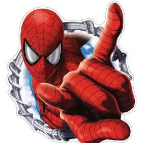 Spider-Man Coming Out Of Parallel Universe Portal Marvel Comic Urban Superhero Across Spider-Verse Peter Parker No Way Home Vinyl Sticker