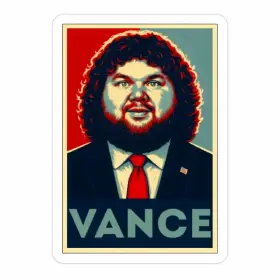 JD Vance Retro Political Campaign Poster Vintage Propaganda Art vinyl sticker